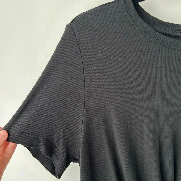 Marine Layer ribbed tense black shirt - Picture 4 of 9
